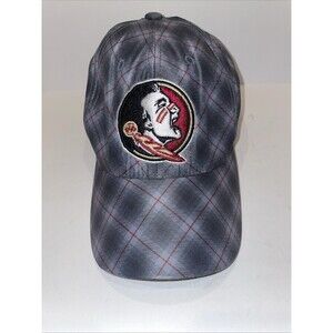 Florida Seminoles Adjustable Plaid One Size Collegiate Headwear Ball Cap